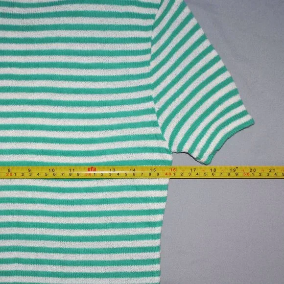 Vintage Koret of California Women's Shirt Size Medium Knit Striped Top - Picture 7 of 8